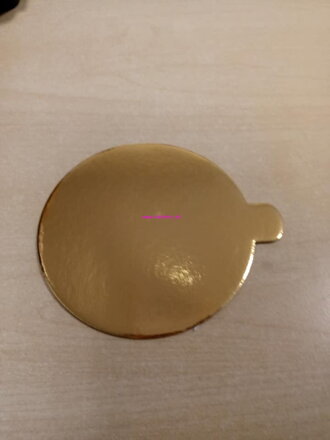 Tenká zlatá podložka priemer 8 cm (medzipodložka)