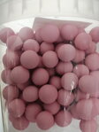 Perly obrie matné  ružové čokoládové - 150g