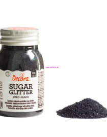 Decora trblietavý cukor - čierny -100g
