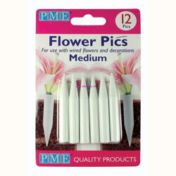 PME ampulky na žive kvety do torty - médium - 12ks