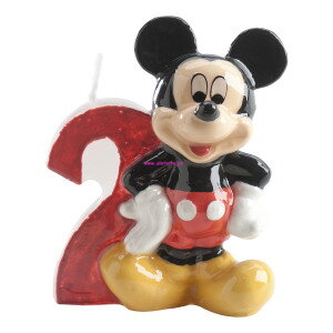 Sviečka Mickey + číslo 2