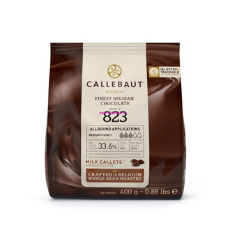 Callebaut mliečna čokoláda 33,6 % 400g