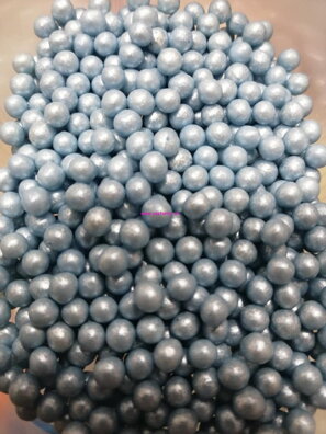 Cukrové guličky modré perleťové 4mm - 50g