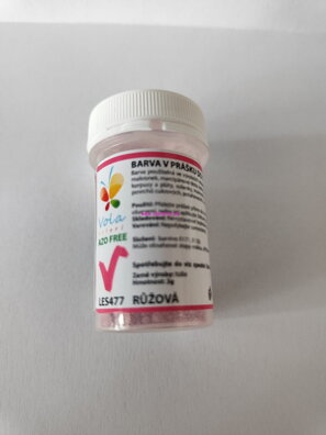 Prášková farba do tukov - Ružová 3 g