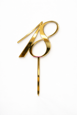 Akrylový zápich zlatý č. 18