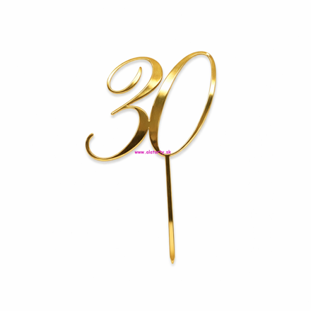 Zlatý zrkadlový zápich- č. 30