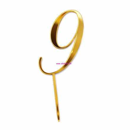 Zlatý zrkadlový zápich- č. 9