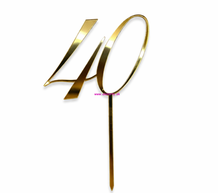 Zlatý zrkadlový zápich- č. 40