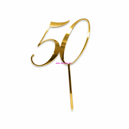 Zlatý zrkadlový zápich- č. 50