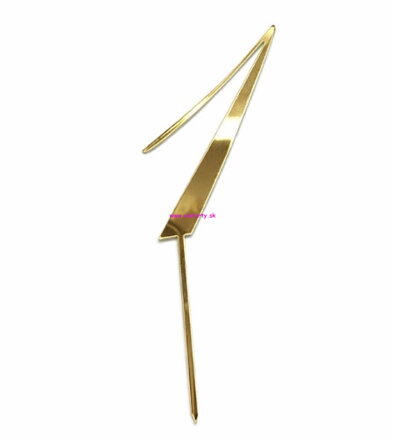 Zlatý zrkadlový zápich- č. 1