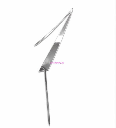 Strieborný zrkadlový zápich- č. 1