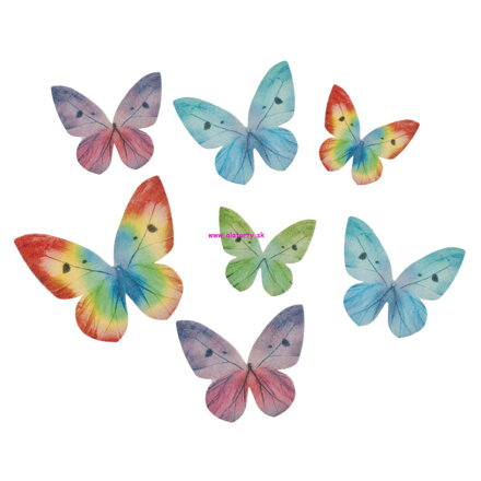 Oblátkové motýle  mix ( č.126139) - 10 ks
