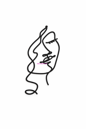 Elegantný zápich na tortu- Tvár ženy č. 2