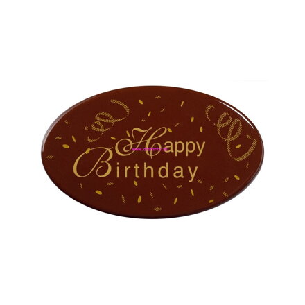 PCB Čokoládový dekor Happy birthday  1ks