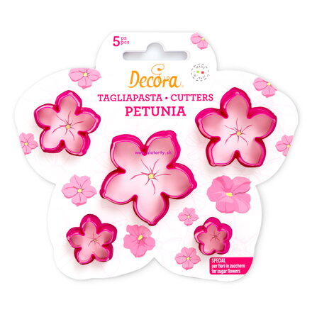 Decora - vykrajovačky Petúnia set 5ks