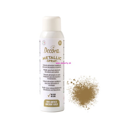 Decora - Metalický sprej Antique Gold 150 ml