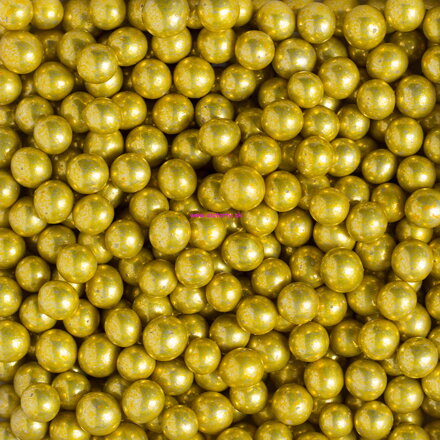 D. zlaté cukrové perly ⌀ 7 mm - 50g 