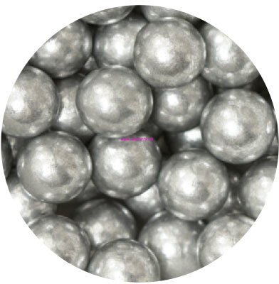 D.  strieborné cukrové perly  ⌀ 8 mm  -  50 g