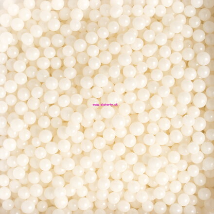 D. Biele cukrové perly  ⌀ 5 mm - 50g