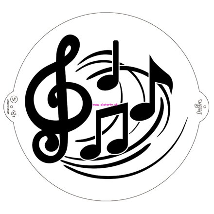 Decora -Stencil Musical Notes
