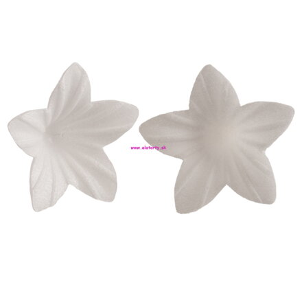 Oblátková kvetinka mini biela - 1ks