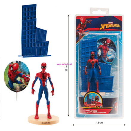 DeKora - sada plastových ozdôb - Spiderman 