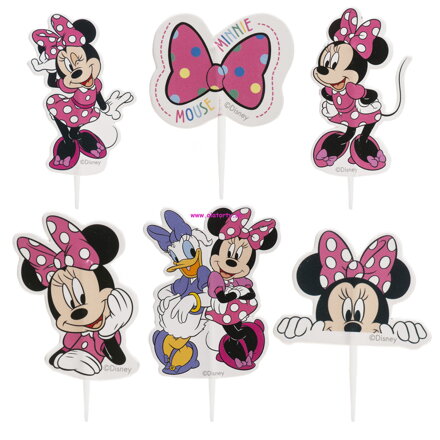 Papierové zápichy - Minnie 30ks