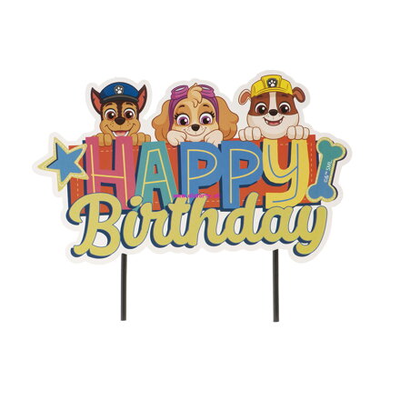 DeKora papierová dekorácia - Paw Patrol  Happy Birthday 1ks