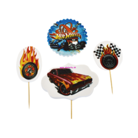 Cukrová dekorácia - Hot Wheels
