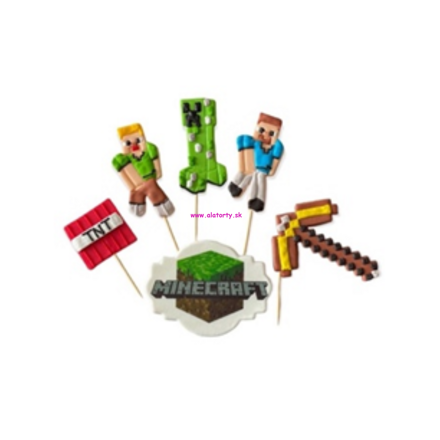 Cukrová dekorácia - Minecraft 3D