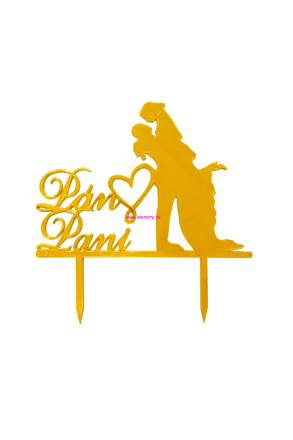 Zápich Pán a Pani + Siluety Zlatý