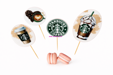 Cukrová dekorácia Starbucks set 