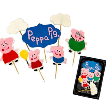 Cukrová dekorácia Peppa Pig 