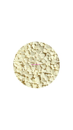 Cukrový posyp biele srdiečka 1kg 