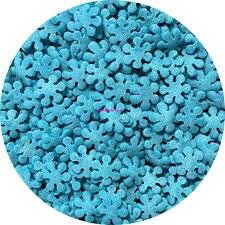 Cukrové snehové vločky - modré 1Kg