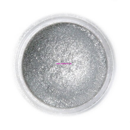 Jedlá prachová perleťová farba Fractal (Sparkling Dark Silver) 3,5 g Tmavá strieborná