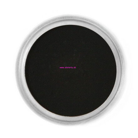 Jedlá prachová farba Fractal (Black) Čierna 1,5 g