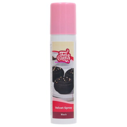 FunCakes Velvet Spray Čierny 100 ml