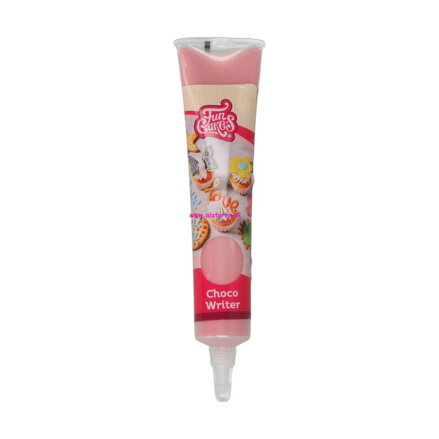 FunCakes čoko pero - pastelová ružová 25g