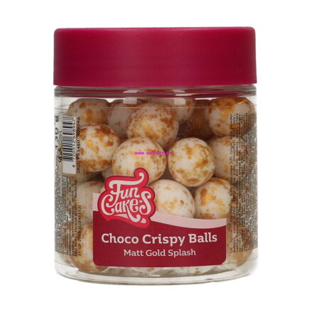 FunCakes Choco chrumkavé guličky - Matt Gold Splash 130g