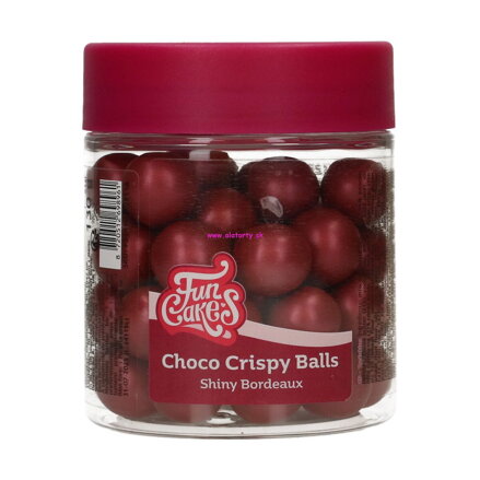 FunCakes Choco chrumkavé guličky – Shiny Bordeaux 130g