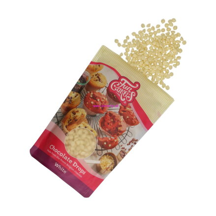 FunCakes  biele čokoládové kvapky 350g