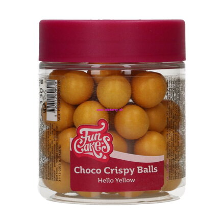 FunCakes Choco chrumkavé guličky - Hello Yellow 130g