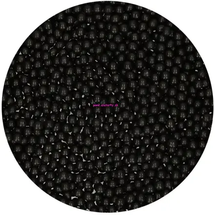 FunCakes Cukrové perly lesklé čierne – Medium 80 g