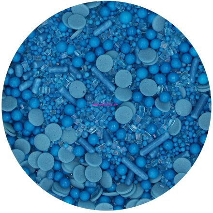 FC cukrový posyp Blue 70g ( mix guličiek a paličiek )
