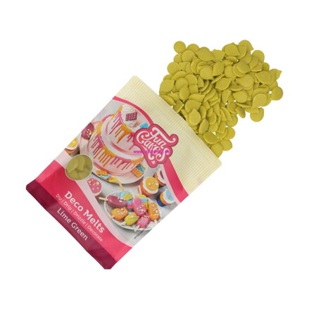 FunCakes  Deco Melts - farebná čokoláda limetková zelená- 250g