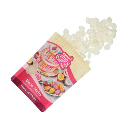 FunCakes  Deco Melts - farebná čokoláda prírodná biela - 250g (Natural white)