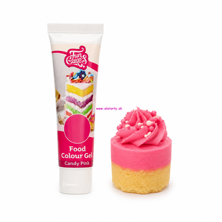 FunCakes gélová farba – Candy Pink – Cukríkovo ružová (30 g)