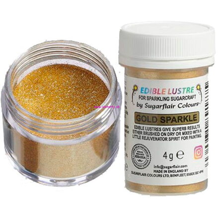 Sugarflair zlatý prášok  4g - ( Gold sparkle ) 