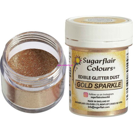 Sugarflair zlatý prášok - Gold Sparkle 10g
